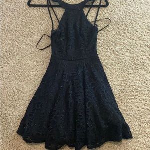 Black and sparkly dance dress